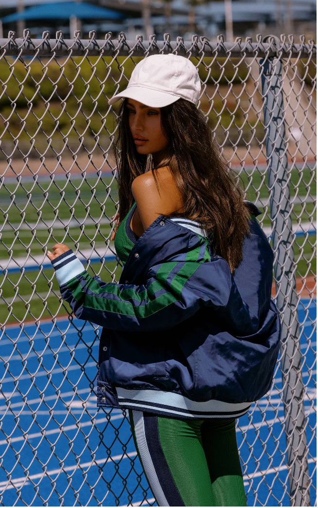 Beach Riot Flight Jacket Ivy Colorblock
