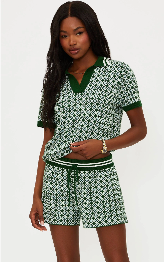 Beach Riot Giana Top Racquet Club Green