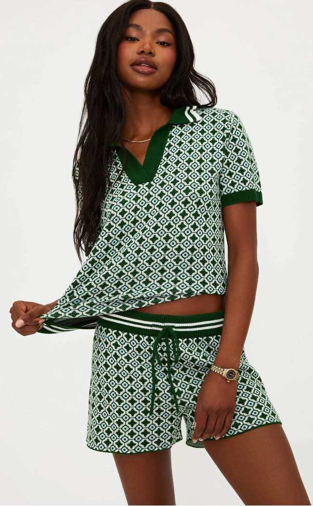 Beach Riot Giana Top Racquet Club Green