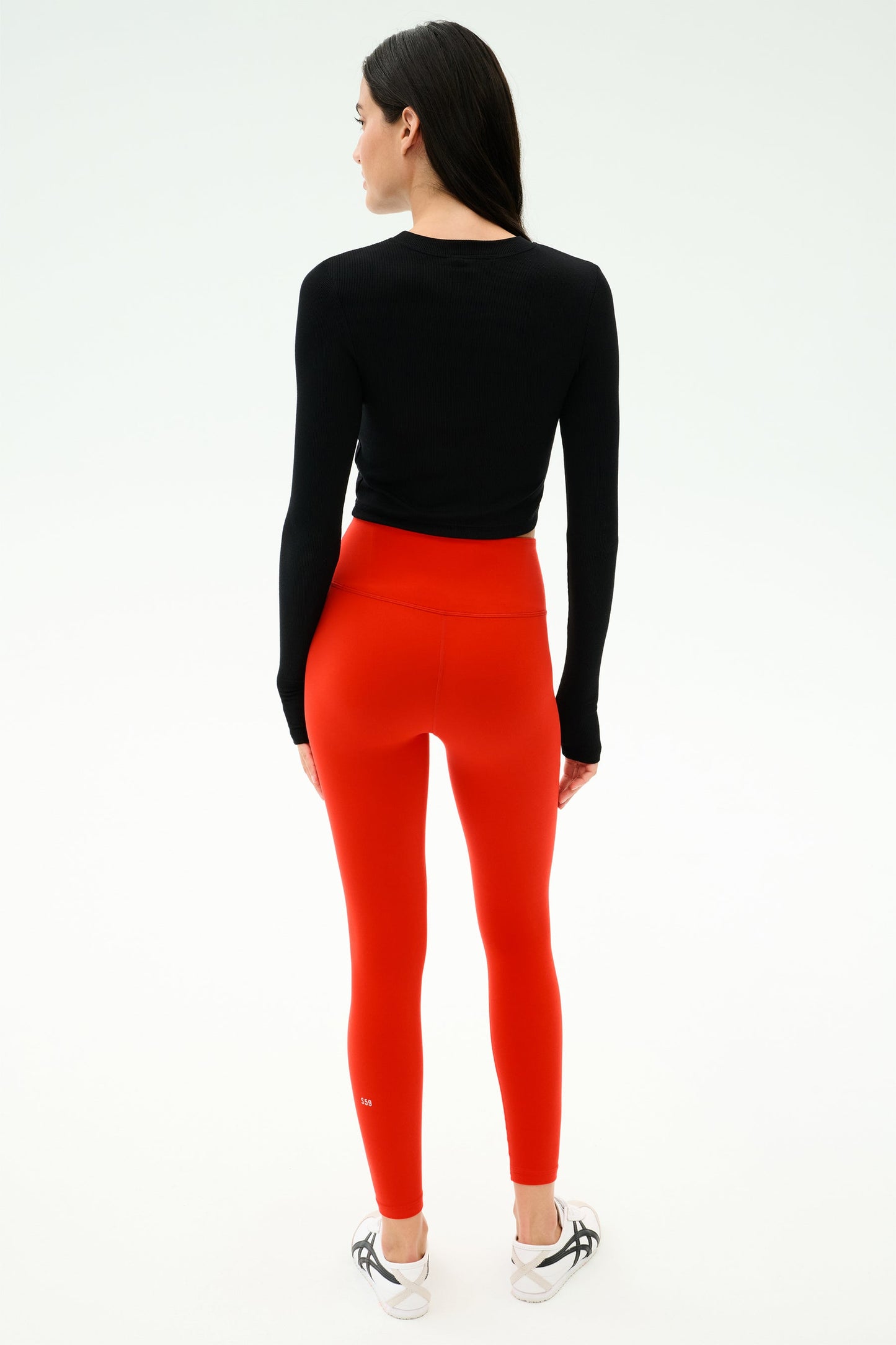 Splits59 Louise Rib Long Sleeve Crop