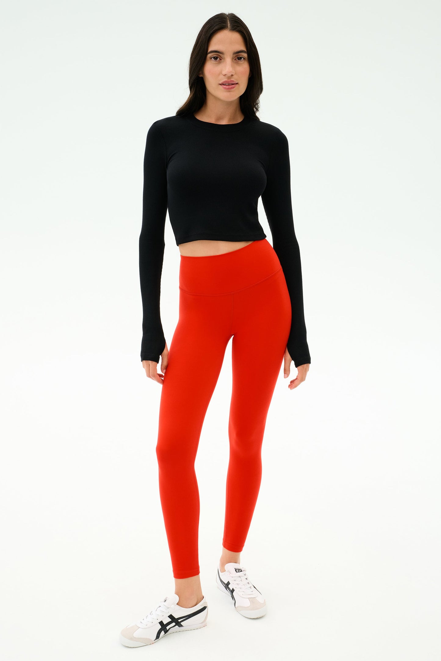 Splits59 Louise Rib Long Sleeve Crop