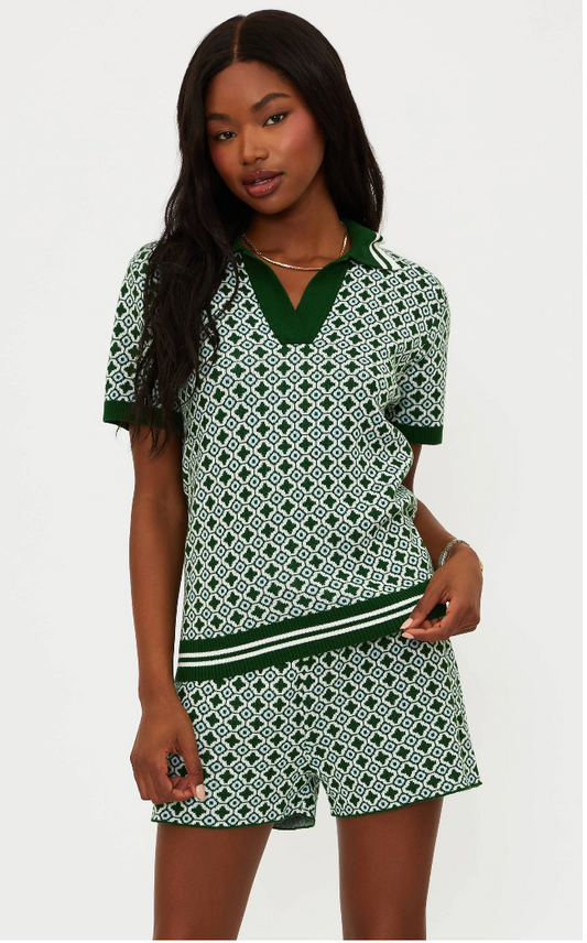 Beach Riot Giana Top Racquet Club Green