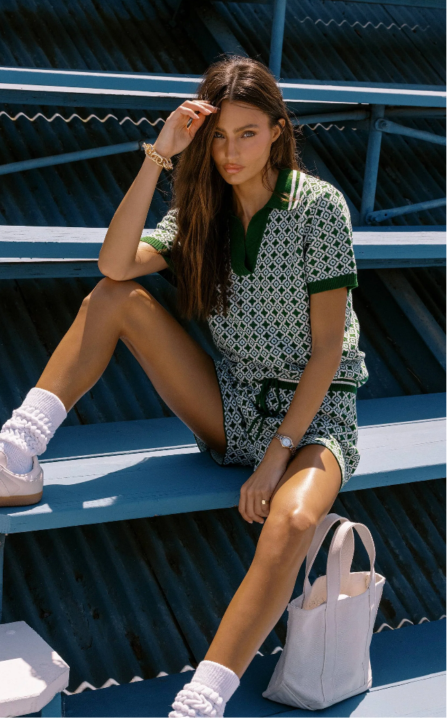 Beach Riot Giana Top Racquet Club Green