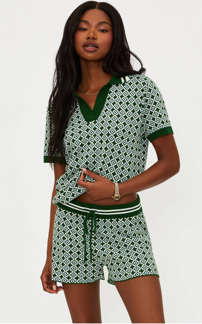 Beach Riot Giana Top Racquet Club Green
