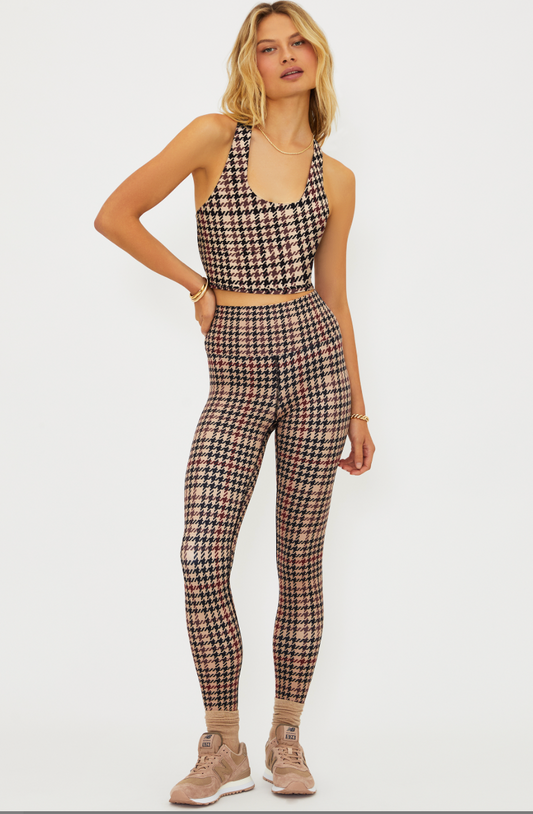 Beach Riot Piper Legging Midnight Houndstooth