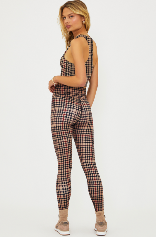 Beach Riot Piper Legging Midnight Houndstooth