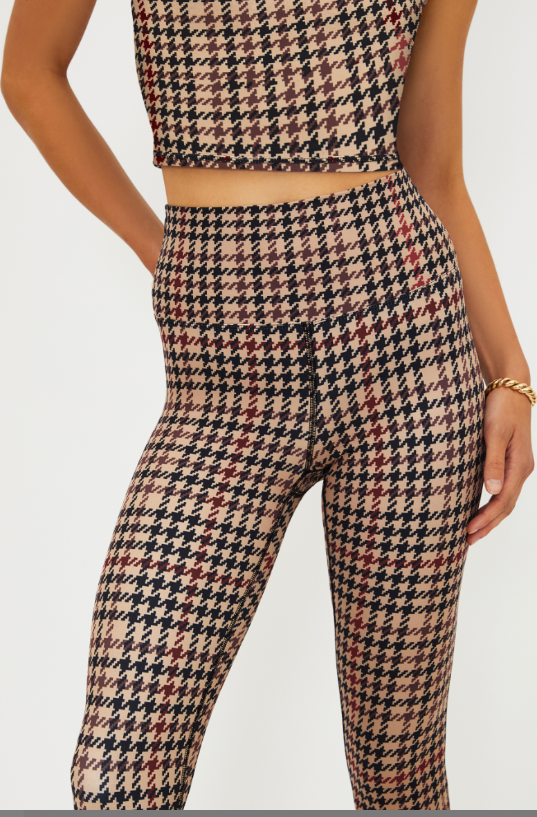 Beach Riot Piper Legging Midnight Houndstooth