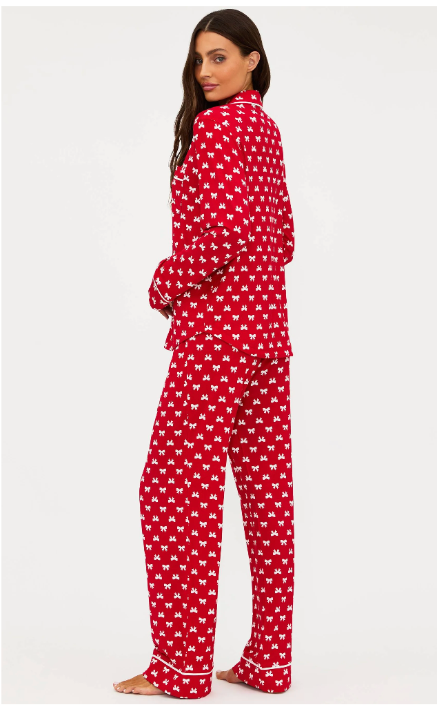 Beach Riot Livy Top & Connie Pant Set Peppermint Bows