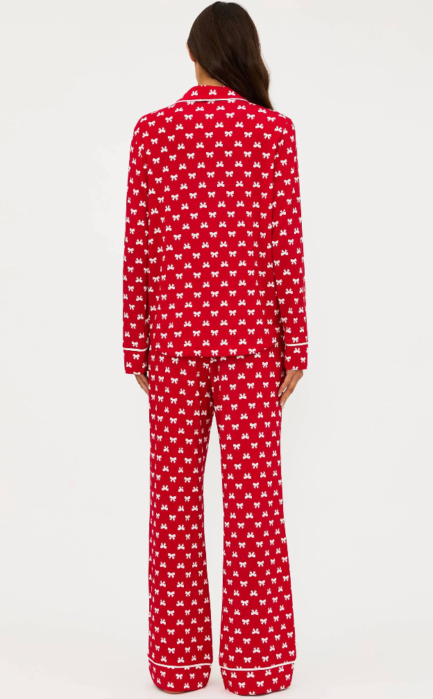 Beach Riot Livy Top & Connie Pant Set Peppermint Bows