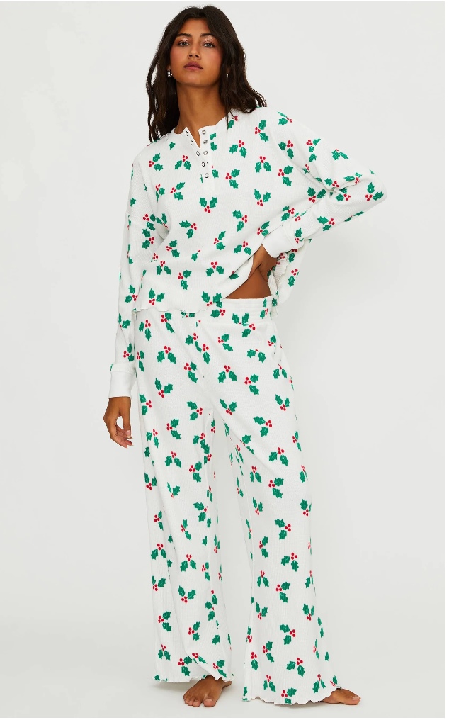 Pacific Long Sleeve Sleep Set Frosted Holly