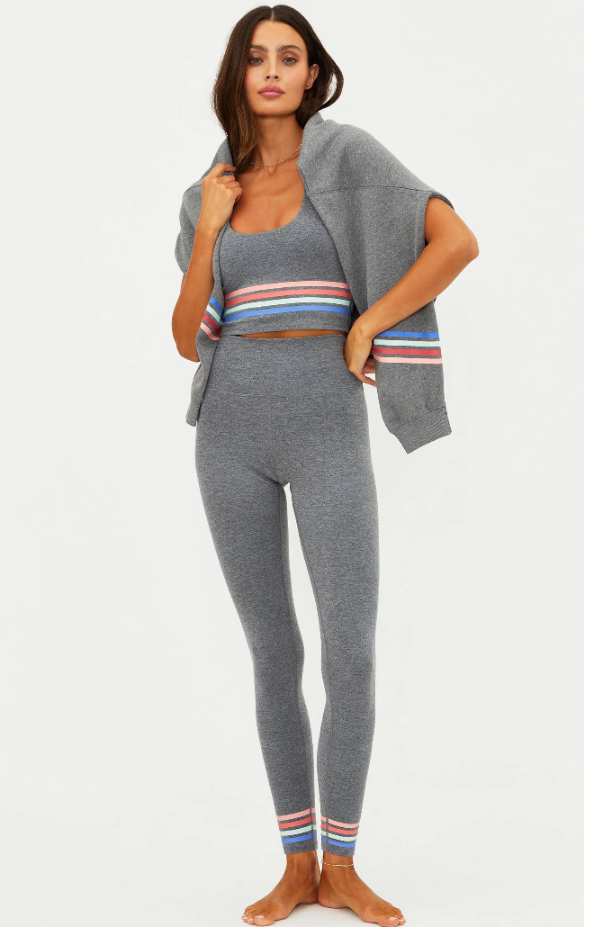 Beach Riot Piper Legging Horizon Heather Gray Soft Serve