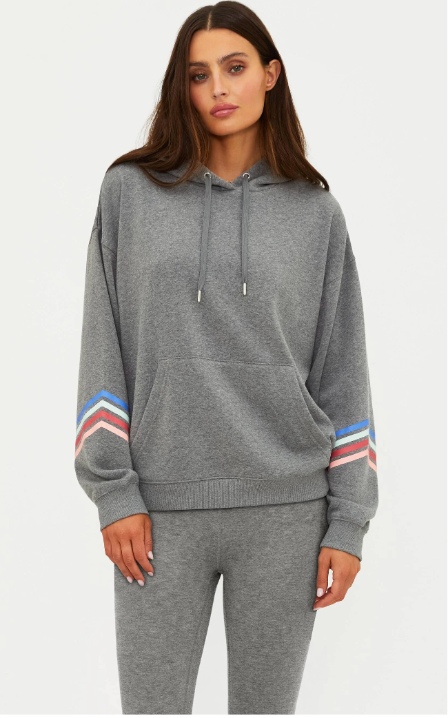 Beach Riot Dess Hoodie Horizon Heather Gray Soft Serve