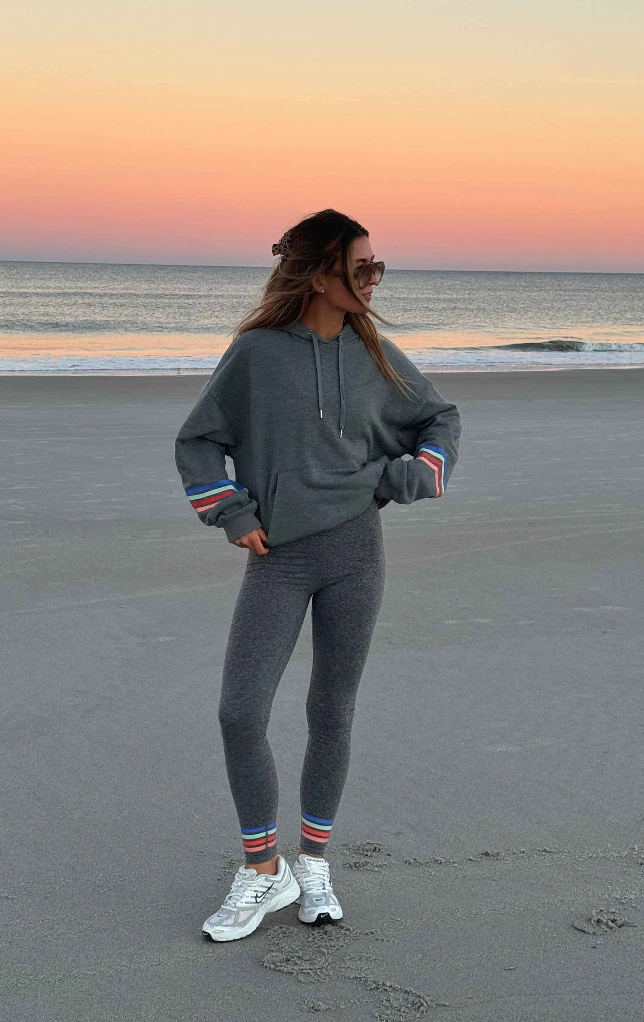 Beach Riot Dess Hoodie Horizon Heather Gray Soft Serve