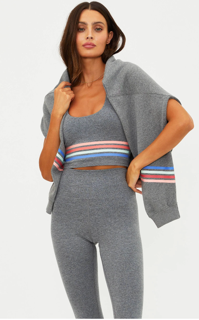 Beach Riot Dess Hoodie Horizon Heather Gray Soft Serve