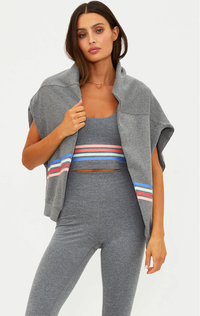 Beach Riot Dess Hoodie Horizon Heather Gray Soft Serve