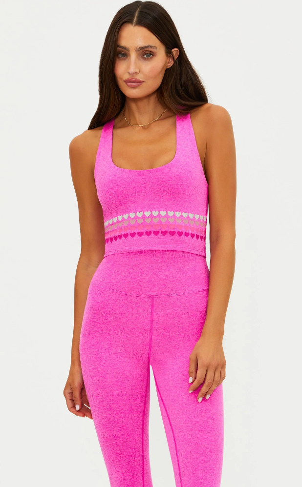 Beach Riot Yara Top Electric Pink Soft Serve