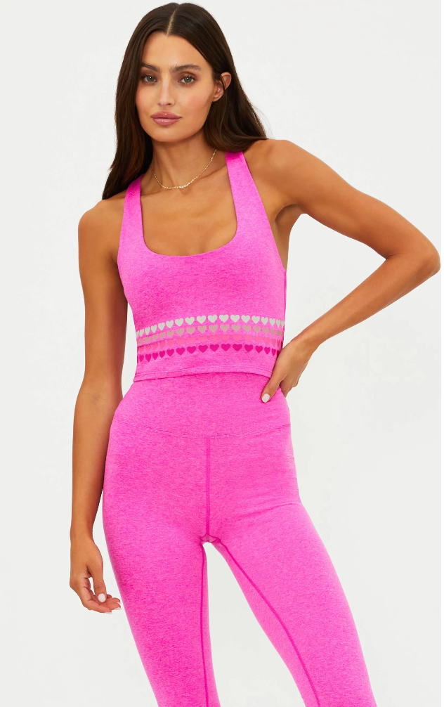 Beach Riot Yara Top Electric Pink Soft Serve