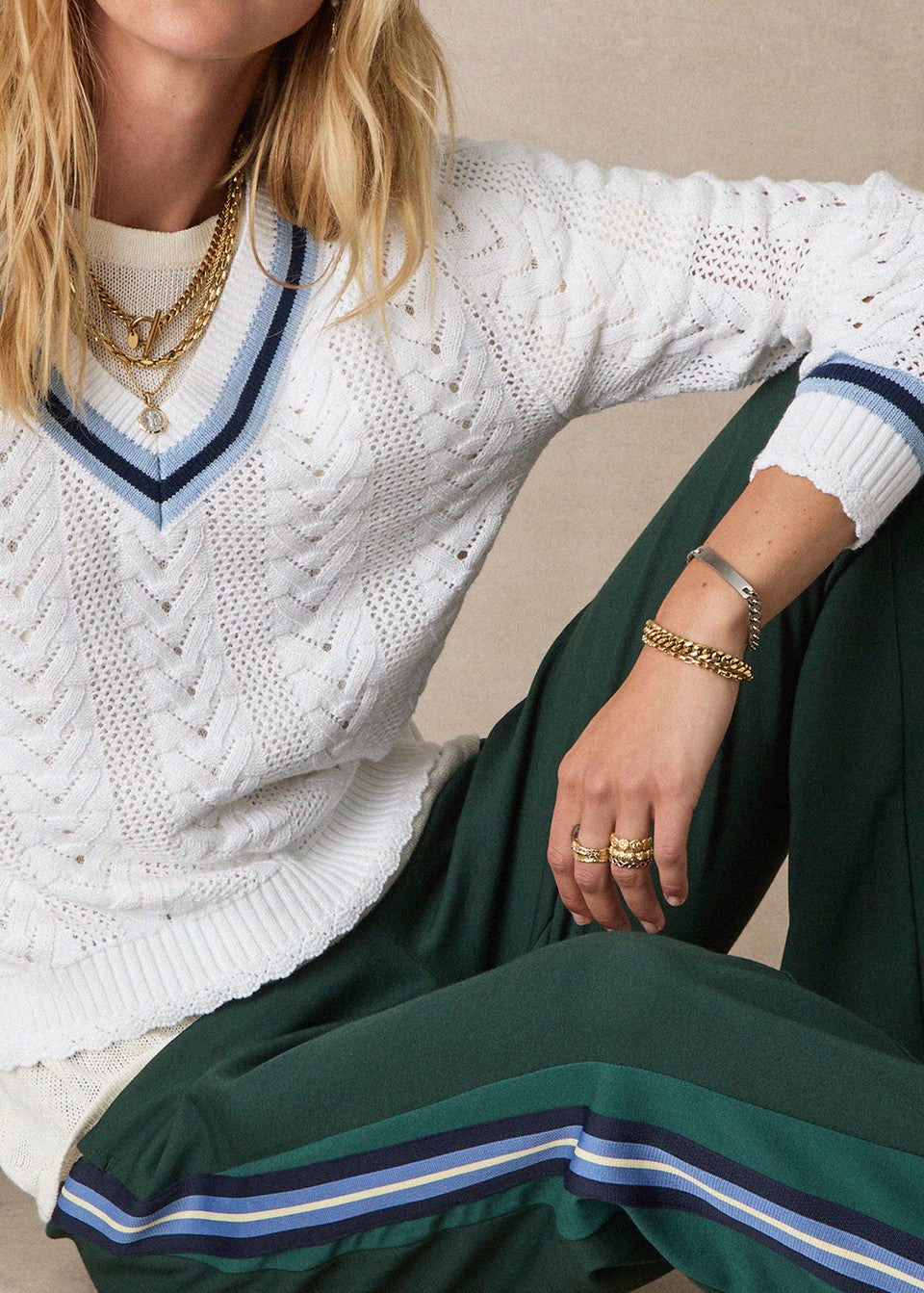 The Upside Citta Sonny V Neck Sweater