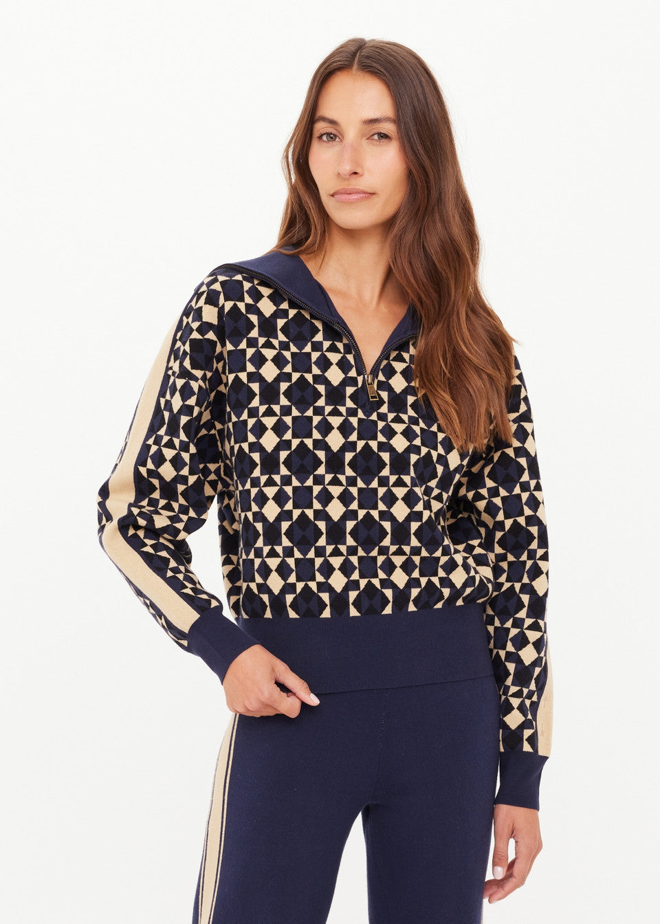 The Upside Cosmo Kairo Half Zip Knit