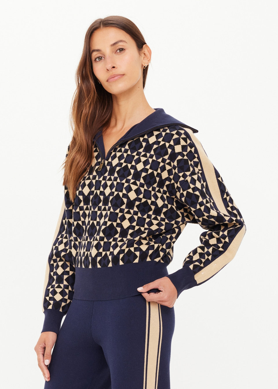The Upside Cosmo Kairo Half Zip Knit