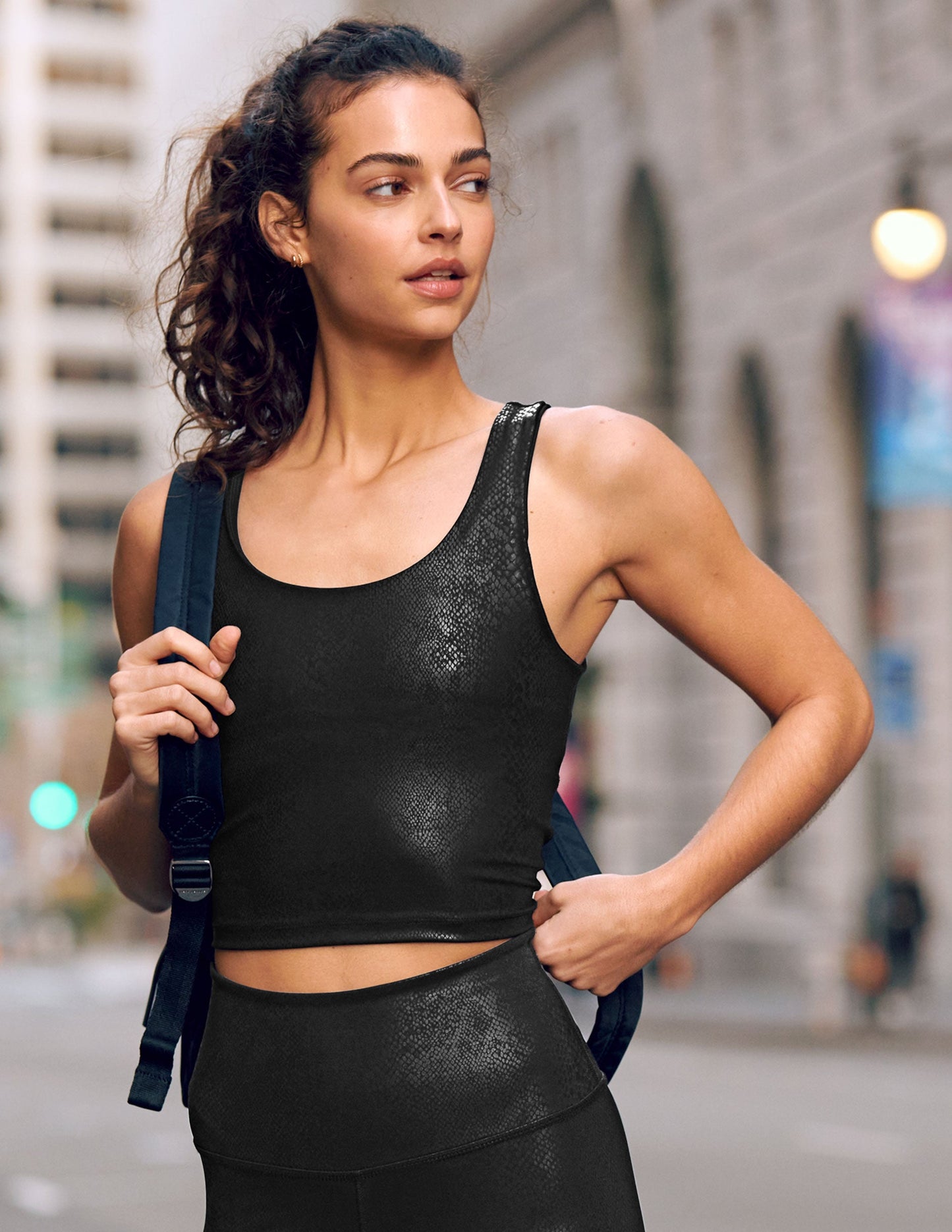 Beyond Yoga PowerShine Viper Print Cropped Tank
